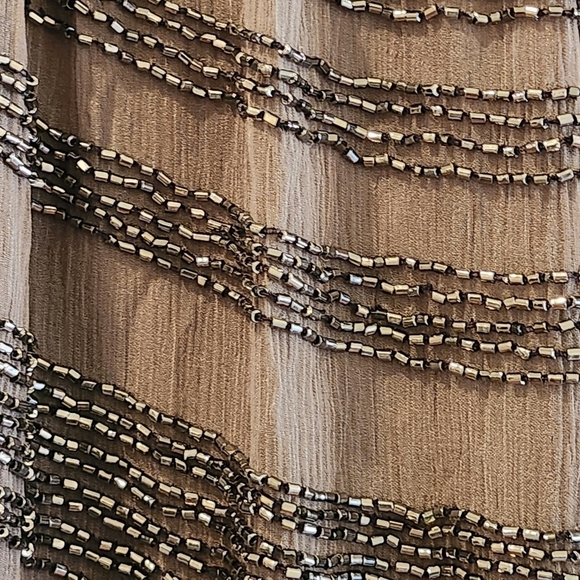 Club Monoco Silk Beaded Mini Skirt Size 8 - Picture 3 of 10